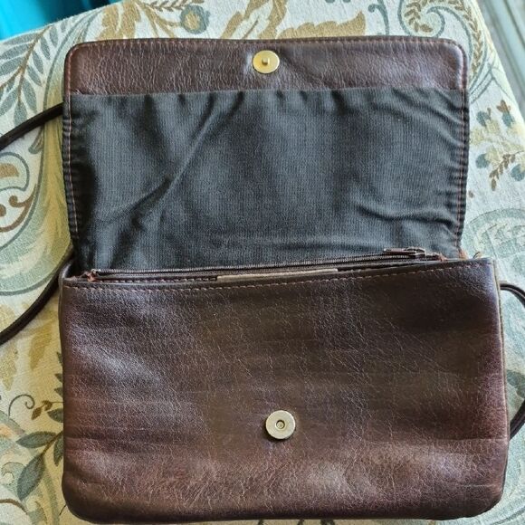 Studio Z Brown Leather Bag - Picture 3 of 10